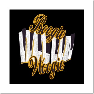 Boogie Woogie Piano Design Posters and Art